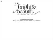 Tablet Screenshot of brightandbeautiful.co.za